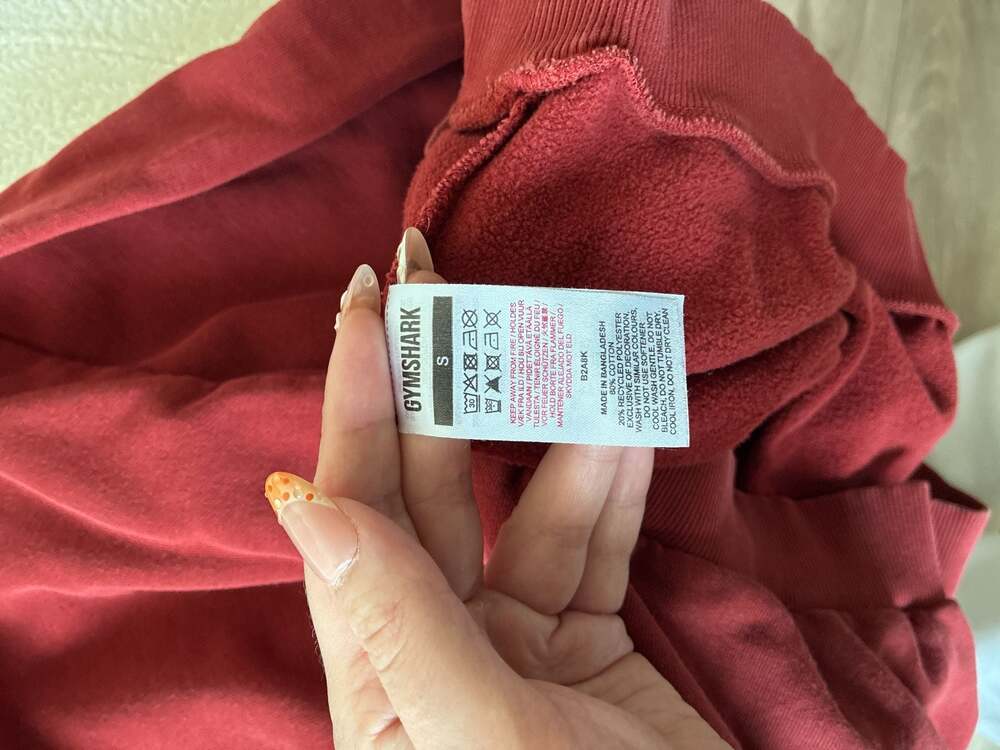 Gymshark Training Oversized Sweatshirt in Rosewood Red - Picture 4 of 4